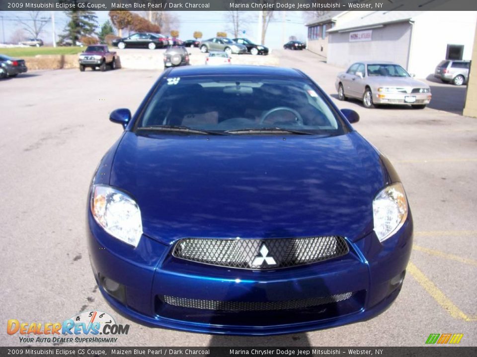 2009 Mitsubishi Eclipse GS Coupe Maizen Blue Pearl / Dark Charcoal Photo #8