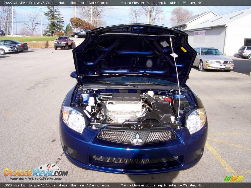 2009 Mitsubishi Eclipse GS Coupe Maizen Blue Pearl / Dark Charcoal Photo #9