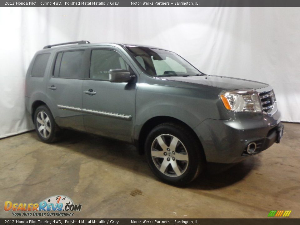 2012 Honda Pilot Touring 4WD Polished Metal Metallic / Gray Photo #1