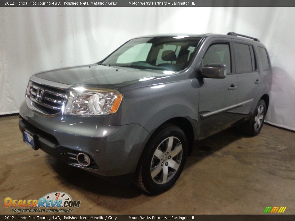 2012 Honda Pilot Touring 4WD Polished Metal Metallic / Gray Photo #4