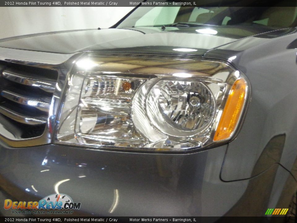 2012 Honda Pilot Touring 4WD Polished Metal Metallic / Gray Photo #6