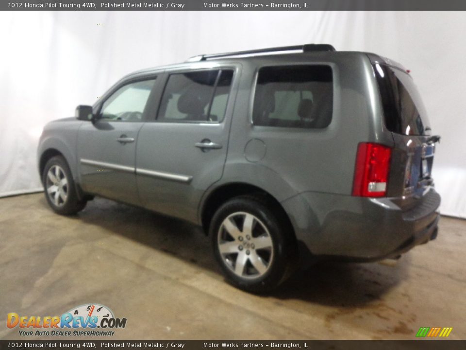 2012 Honda Pilot Touring 4WD Polished Metal Metallic / Gray Photo #7
