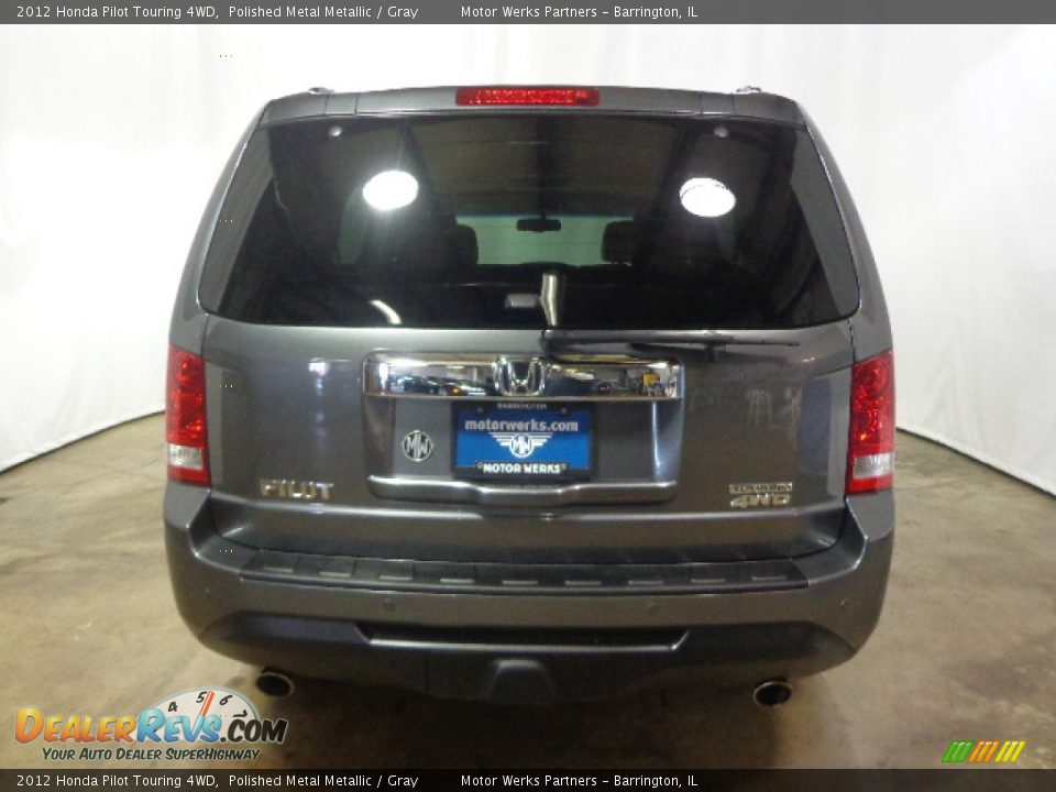 2012 Honda Pilot Touring 4WD Polished Metal Metallic / Gray Photo #9
