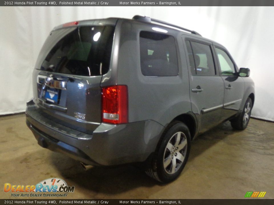 2012 Honda Pilot Touring 4WD Polished Metal Metallic / Gray Photo #10