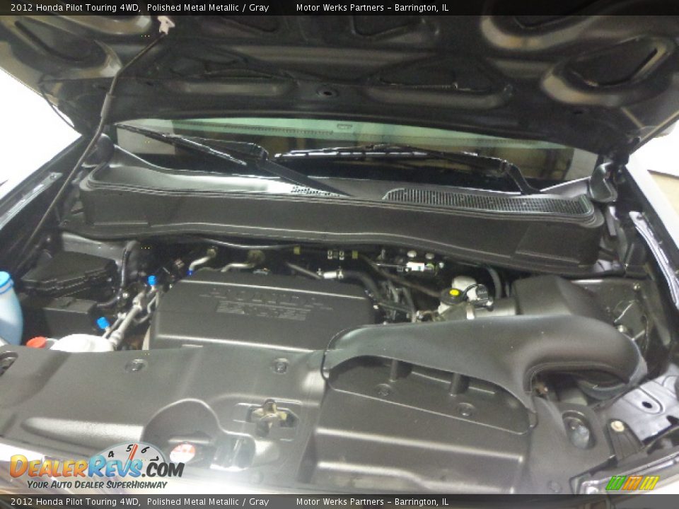 2012 Honda Pilot Touring 4WD Polished Metal Metallic / Gray Photo #11