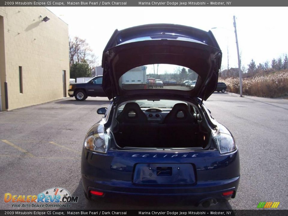 2009 Mitsubishi Eclipse GS Coupe Maizen Blue Pearl / Dark Charcoal Photo #16