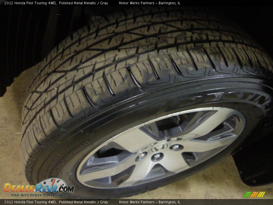 2012 Honda Pilot Touring 4WD Polished Metal Metallic / Gray Photo #12