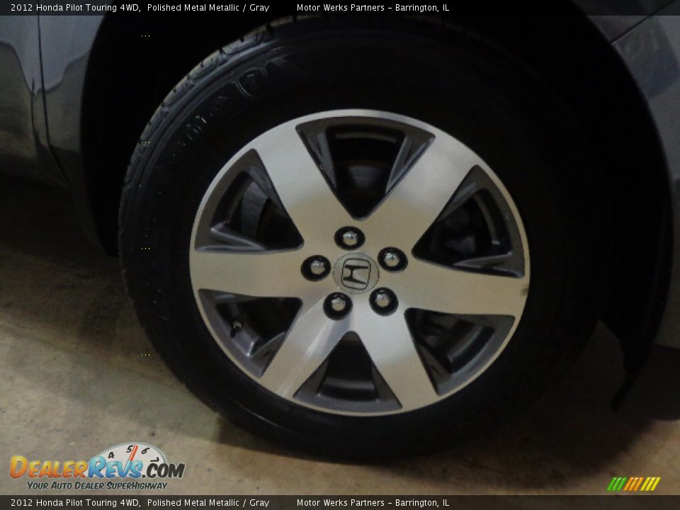 2012 Honda Pilot Touring 4WD Polished Metal Metallic / Gray Photo #18