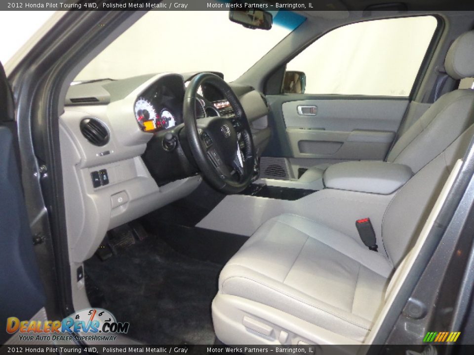 2012 Honda Pilot Touring 4WD Polished Metal Metallic / Gray Photo #21