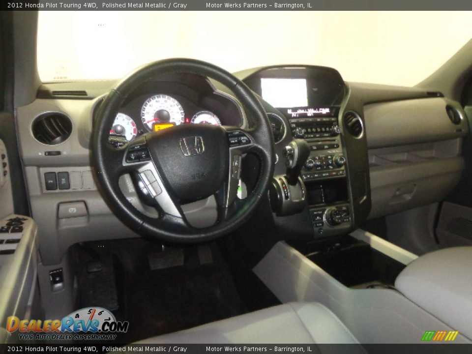 2012 Honda Pilot Touring 4WD Polished Metal Metallic / Gray Photo #23