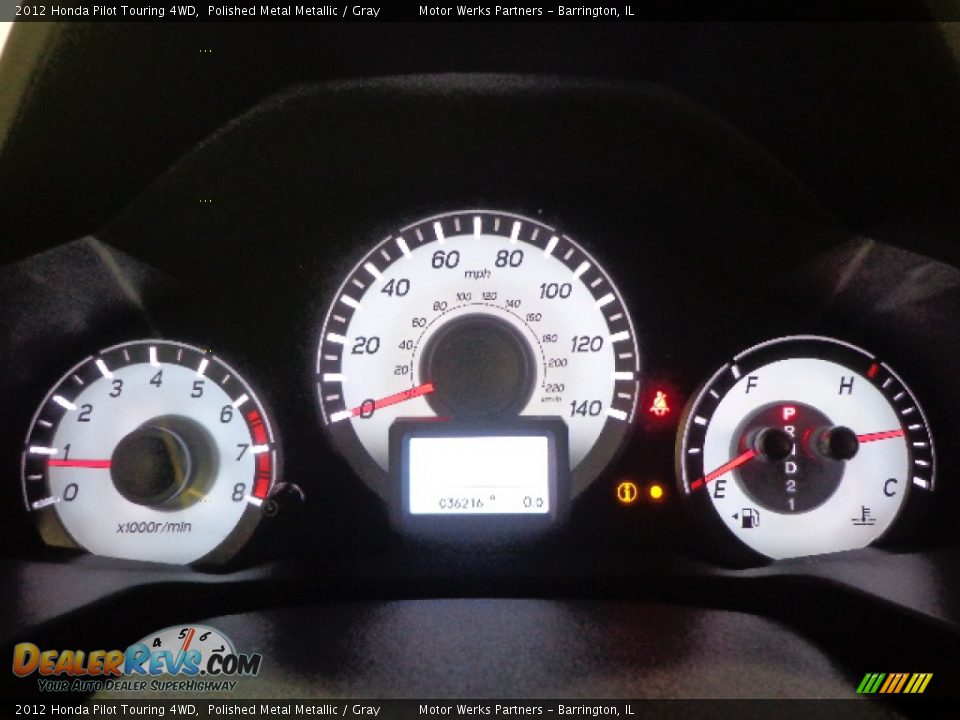 2012 Honda Pilot Touring 4WD Polished Metal Metallic / Gray Photo #24