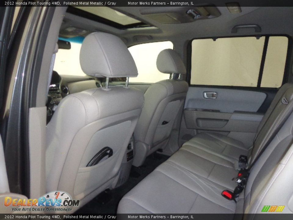 2012 Honda Pilot Touring 4WD Polished Metal Metallic / Gray Photo #27