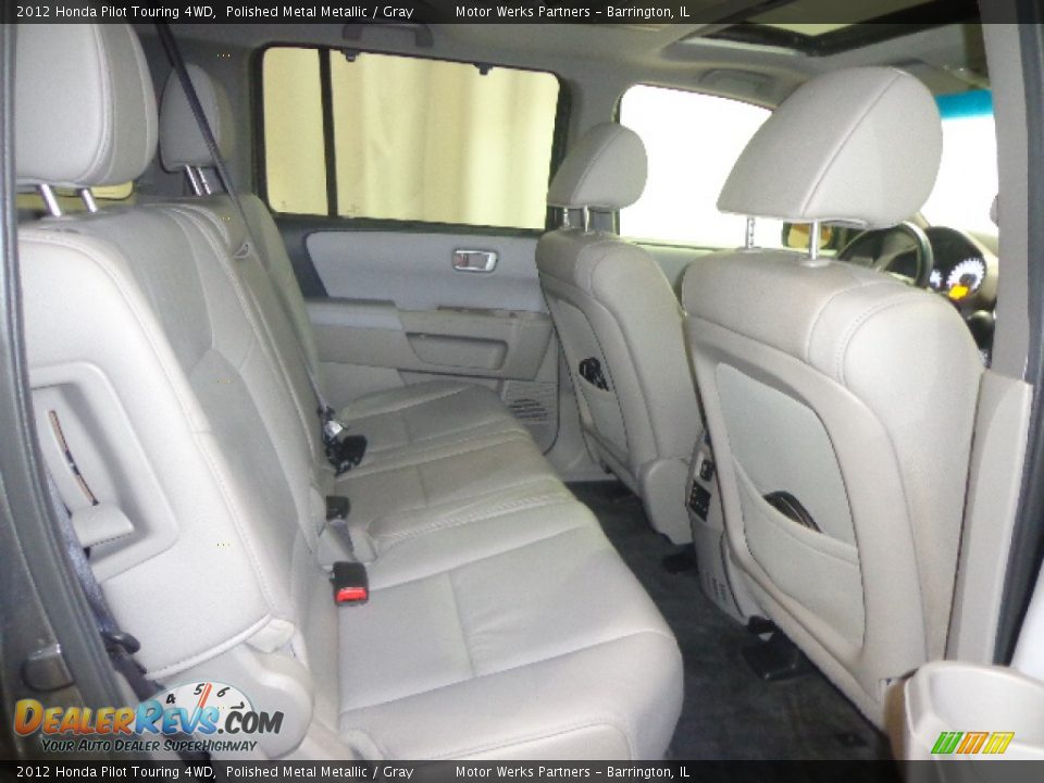 2012 Honda Pilot Touring 4WD Polished Metal Metallic / Gray Photo #30