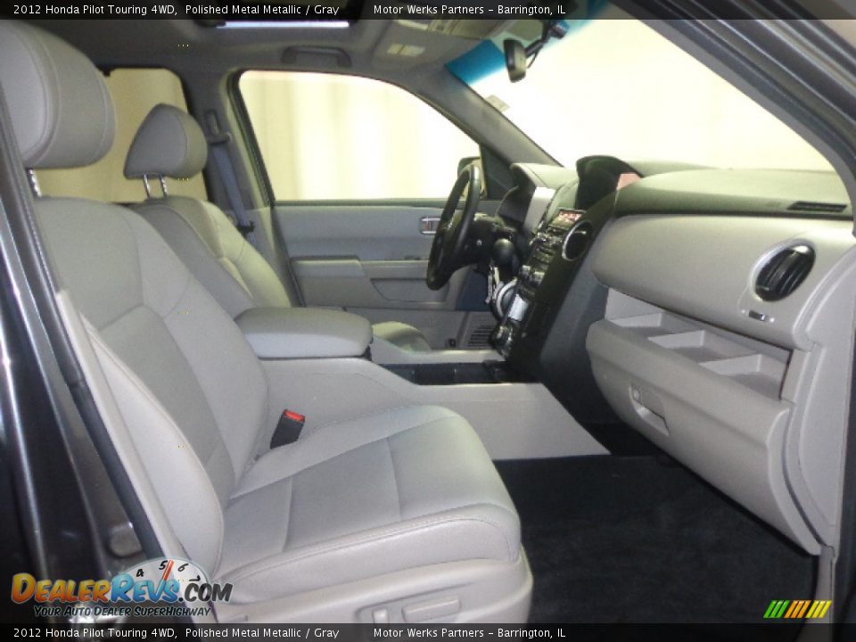 2012 Honda Pilot Touring 4WD Polished Metal Metallic / Gray Photo #31