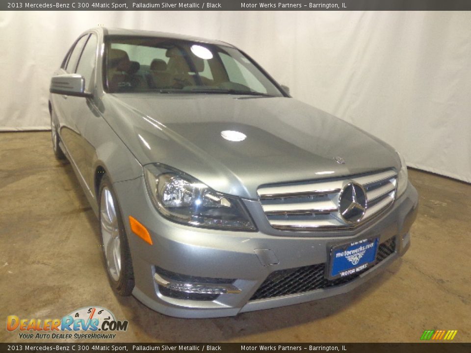 2013 Mercedes-Benz C 300 4Matic Sport Palladium Silver Metallic / Black Photo #1