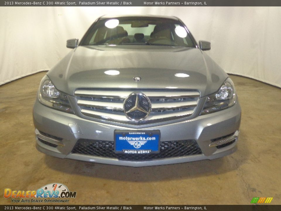 2013 Mercedes-Benz C 300 4Matic Sport Palladium Silver Metallic / Black Photo #2