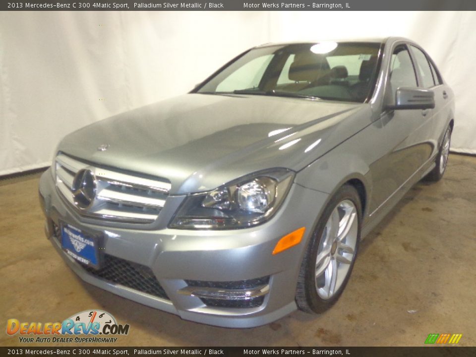 2013 Mercedes-Benz C 300 4Matic Sport Palladium Silver Metallic / Black Photo #3