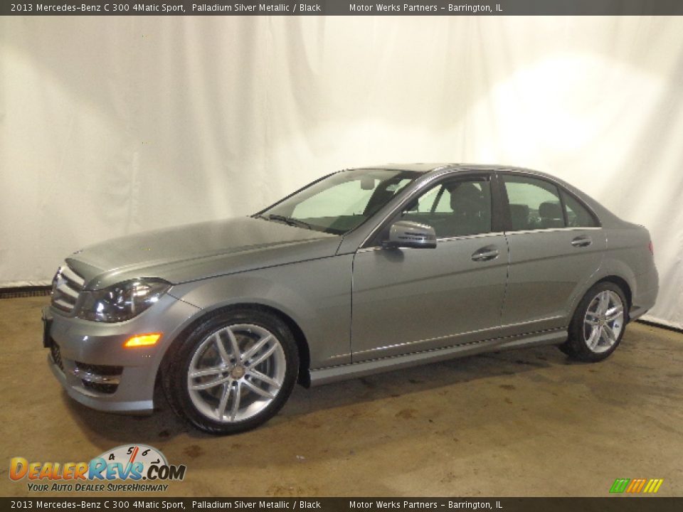 2013 Mercedes-Benz C 300 4Matic Sport Palladium Silver Metallic / Black Photo #4