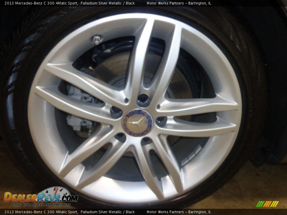 2013 Mercedes-Benz C 300 4Matic Sport Palladium Silver Metallic / Black Photo #9