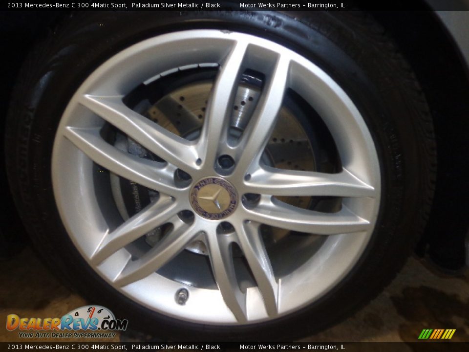 2013 Mercedes-Benz C 300 4Matic Sport Palladium Silver Metallic / Black Photo #10