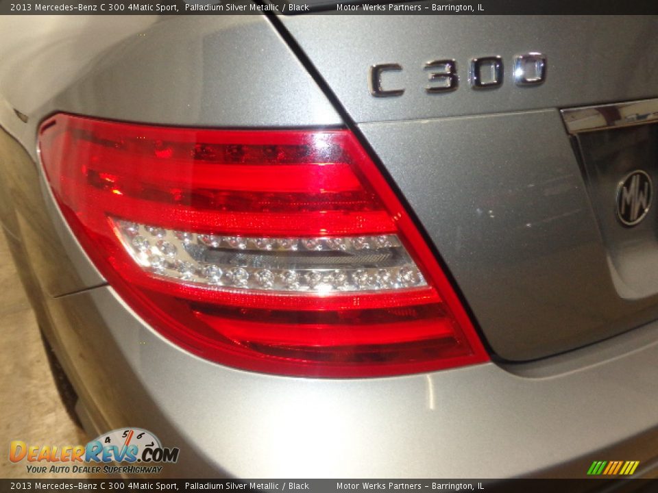 2013 Mercedes-Benz C 300 4Matic Sport Palladium Silver Metallic / Black Photo #13