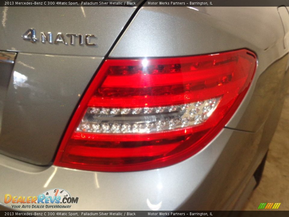 2013 Mercedes-Benz C 300 4Matic Sport Palladium Silver Metallic / Black Photo #14