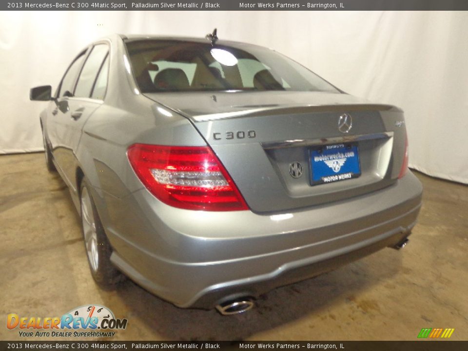 2013 Mercedes-Benz C 300 4Matic Sport Palladium Silver Metallic / Black Photo #16