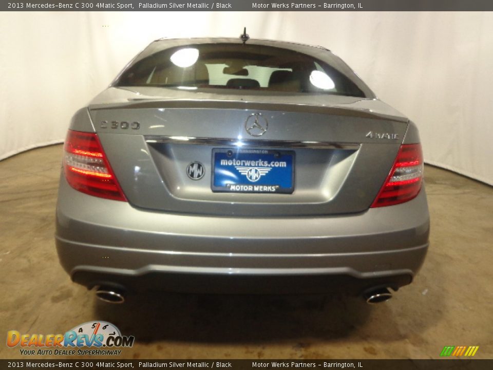 2013 Mercedes-Benz C 300 4Matic Sport Palladium Silver Metallic / Black Photo #17