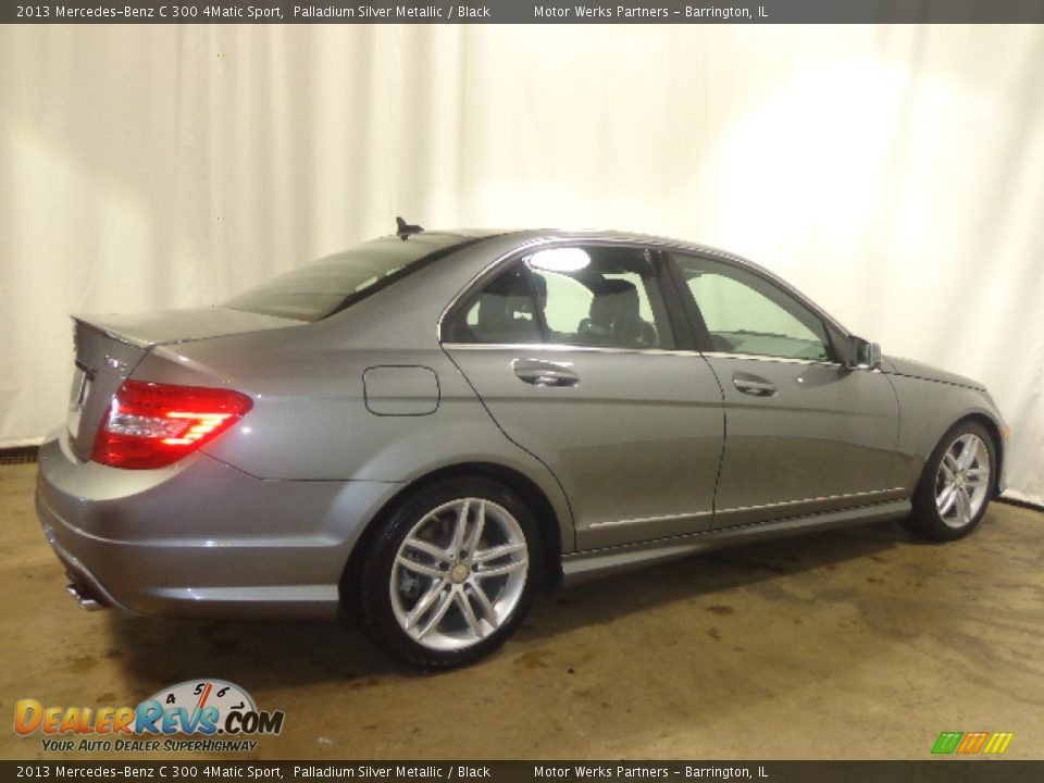 2013 Mercedes-Benz C 300 4Matic Sport Palladium Silver Metallic / Black Photo #19
