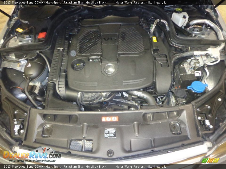 2013 Mercedes-Benz C 300 4Matic Sport Palladium Silver Metallic / Black Photo #20