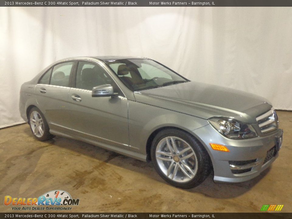 2013 Mercedes-Benz C 300 4Matic Sport Palladium Silver Metallic / Black Photo #21