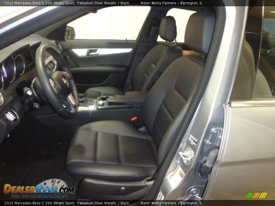 2013 Mercedes-Benz C 300 4Matic Sport Palladium Silver Metallic / Black Photo #24
