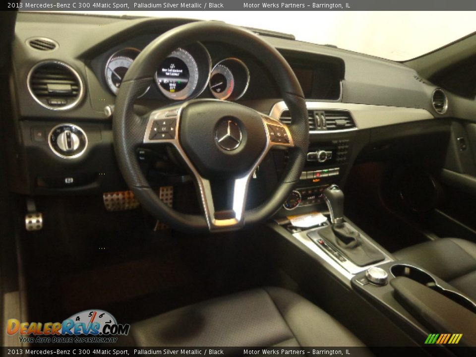 2013 Mercedes-Benz C 300 4Matic Sport Palladium Silver Metallic / Black Photo #25