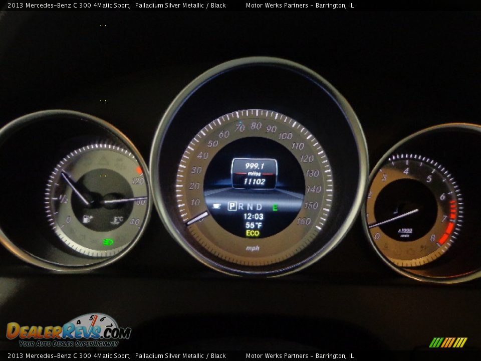 2013 Mercedes-Benz C 300 4Matic Sport Palladium Silver Metallic / Black Photo #27