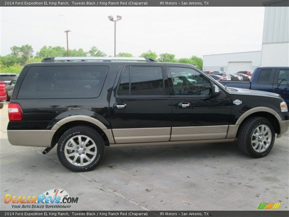 2014 Ford Expedition EL King Ranch Tuxedo Black / King Ranch Red (Chaparral) Photo #5
