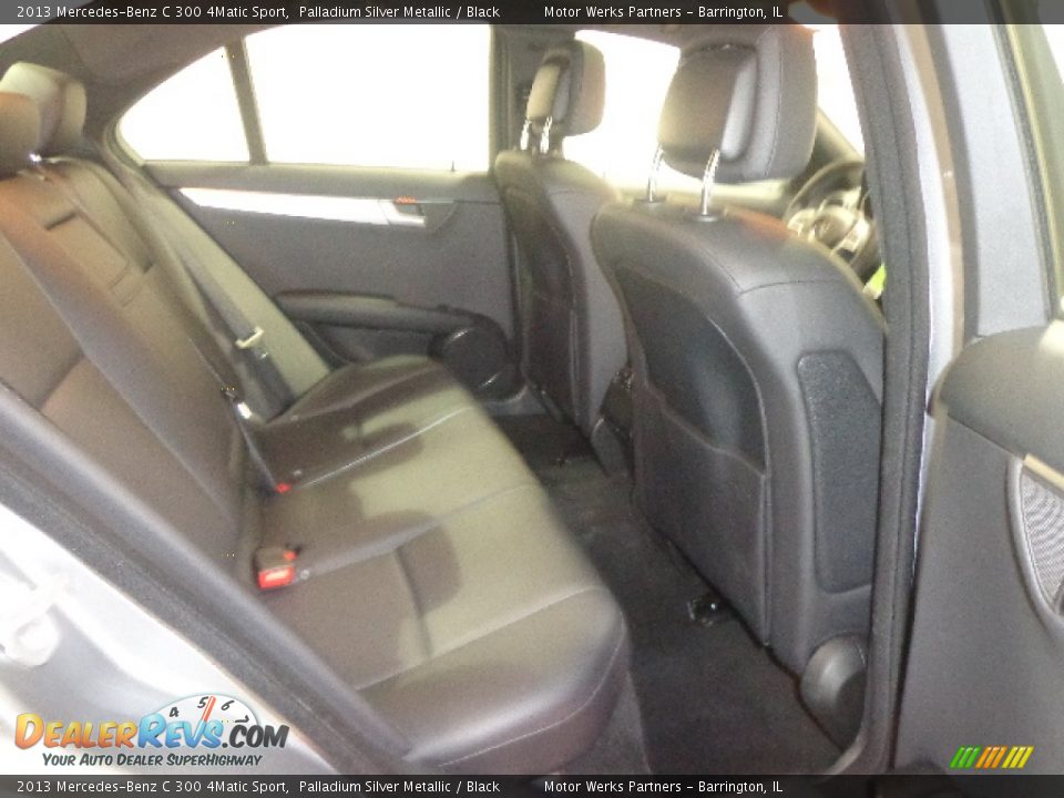 2013 Mercedes-Benz C 300 4Matic Sport Palladium Silver Metallic / Black Photo #34