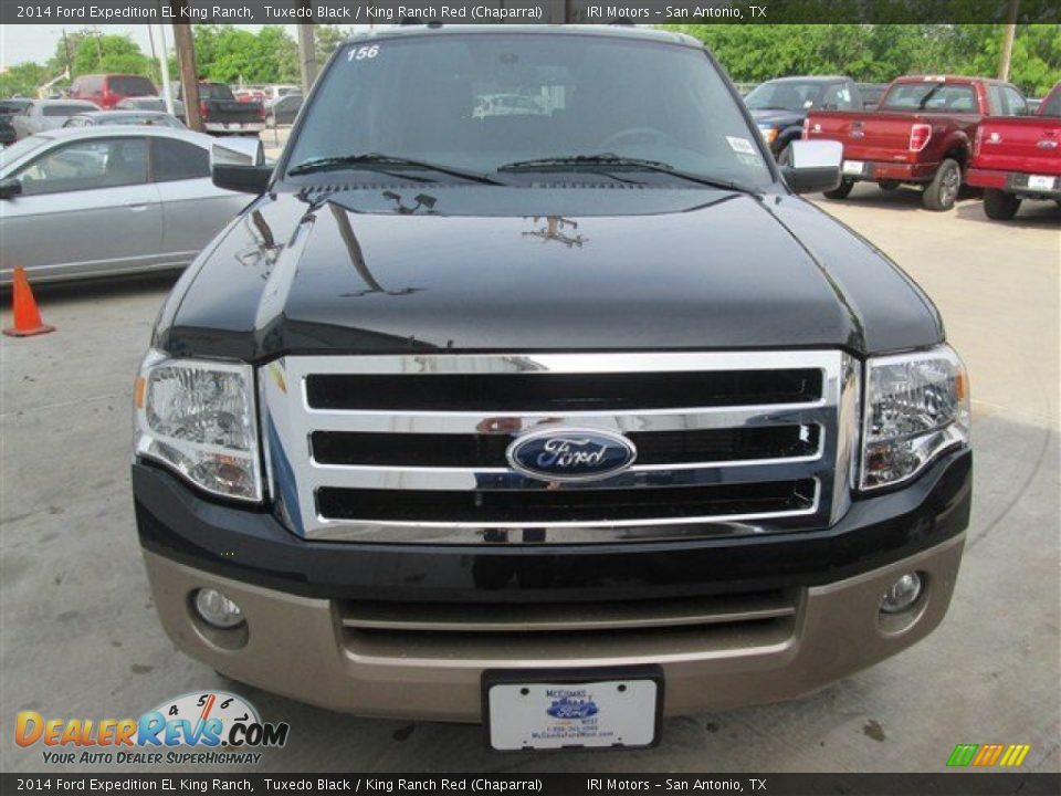 2014 Ford Expedition EL King Ranch Tuxedo Black / King Ranch Red (Chaparral) Photo #7