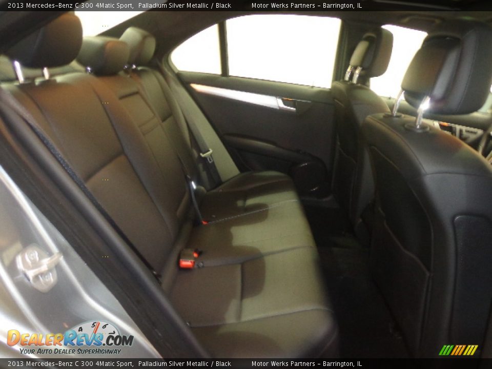 2013 Mercedes-Benz C 300 4Matic Sport Palladium Silver Metallic / Black Photo #35