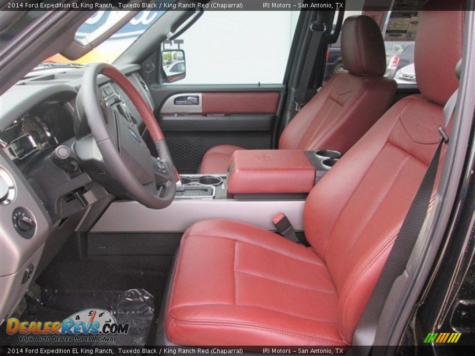 2014 Ford Expedition EL King Ranch Tuxedo Black / King Ranch Red (Chaparral) Photo #9