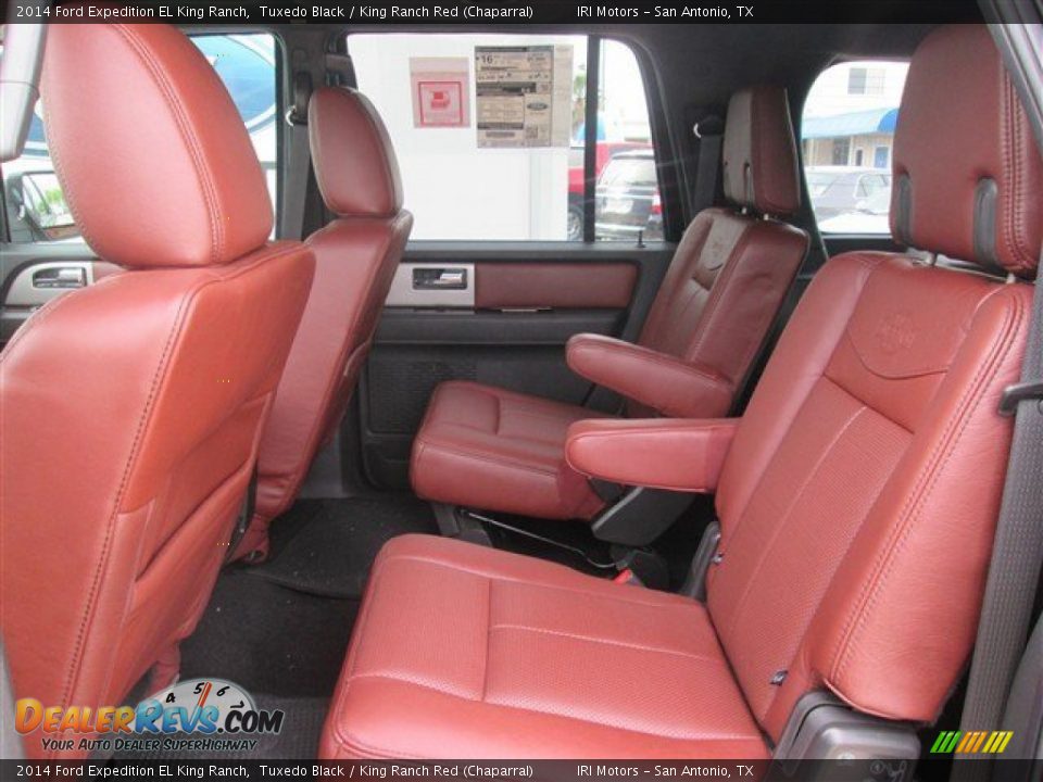 2014 Ford Expedition EL King Ranch Tuxedo Black / King Ranch Red (Chaparral) Photo #11
