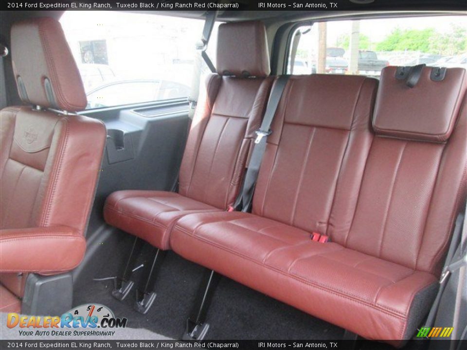 2014 Ford Expedition EL King Ranch Tuxedo Black / King Ranch Red (Chaparral) Photo #13
