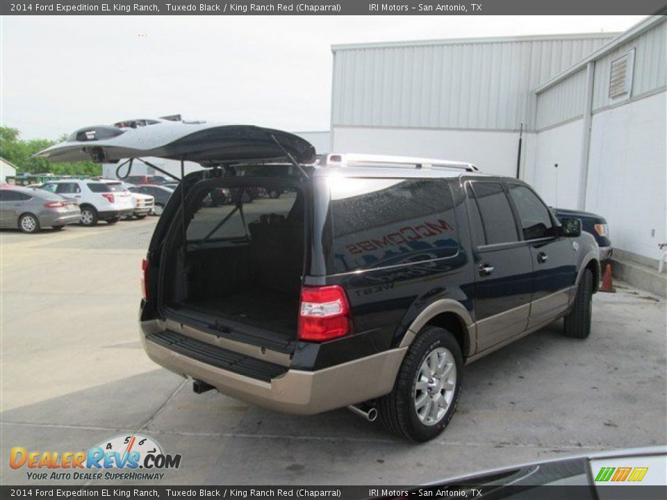 2014 Ford Expedition EL King Ranch Tuxedo Black / King Ranch Red (Chaparral) Photo #15