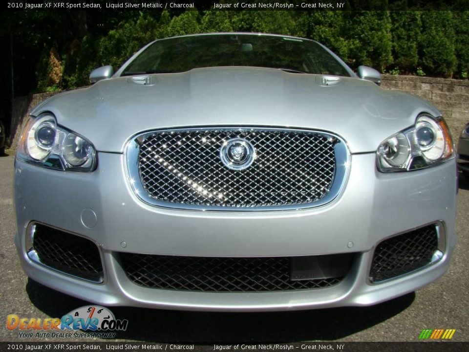 2010 Jaguar XF XFR Sport Sedan Liquid Silver Metallic / Charcoal Photo #2