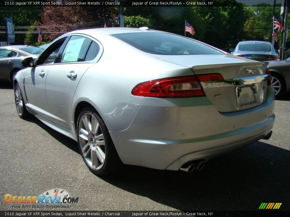 2010 Jaguar XF XFR Sport Sedan Liquid Silver Metallic / Charcoal Photo #4