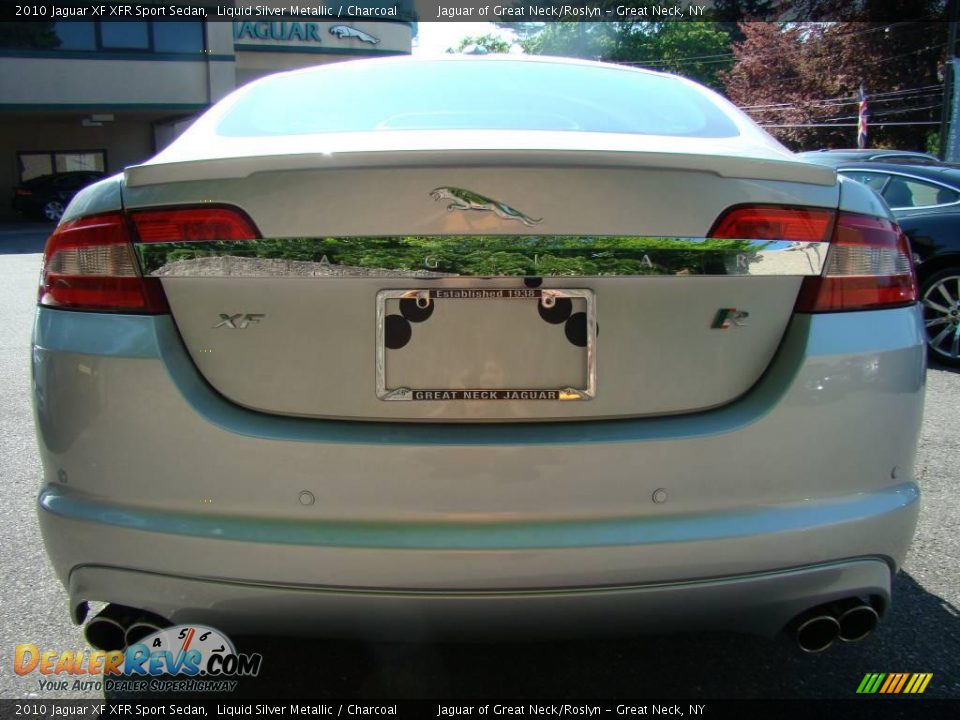 2010 Jaguar XF XFR Sport Sedan Liquid Silver Metallic / Charcoal Photo #5