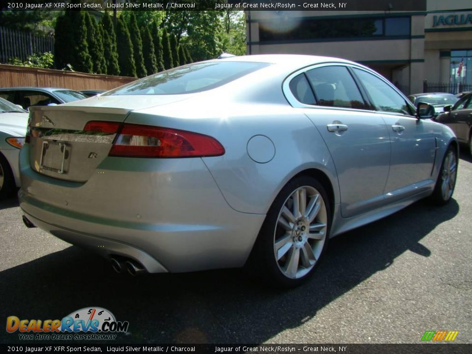 2010 Jaguar XF XFR Sport Sedan Liquid Silver Metallic / Charcoal Photo #6
