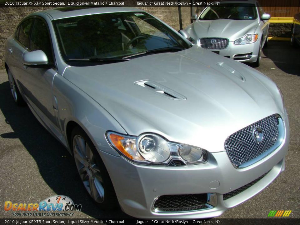2010 Jaguar XF XFR Sport Sedan Liquid Silver Metallic / Charcoal Photo #7