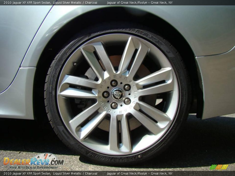 2010 Jaguar XF XFR Sport Sedan Liquid Silver Metallic / Charcoal Photo #8