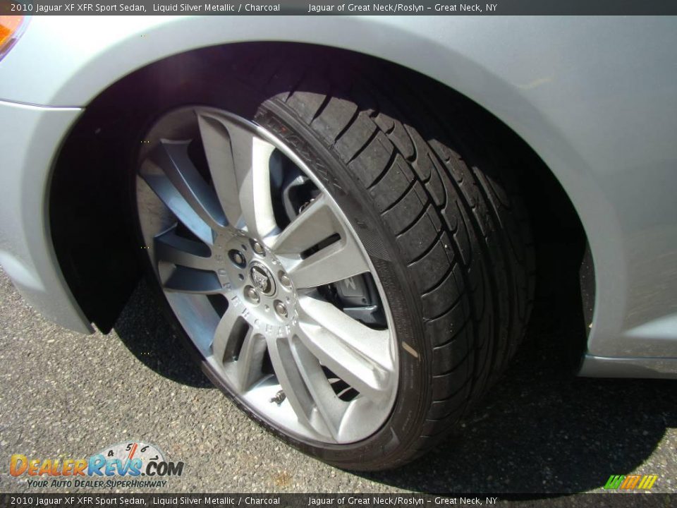 2010 Jaguar XF XFR Sport Sedan Liquid Silver Metallic / Charcoal Photo #9