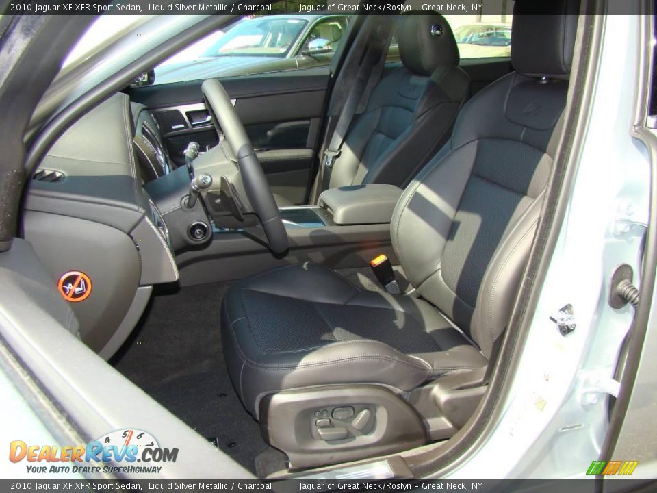 2010 Jaguar XF XFR Sport Sedan Liquid Silver Metallic / Charcoal Photo #11